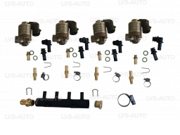 Форсунки STAG W031 4 цил., с жиклерами D1,5 мм и штуцерами в коллектор (WGM2440AH-)